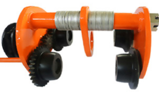 如何用手拉單軌小車和手拉葫蘆吊運貨物